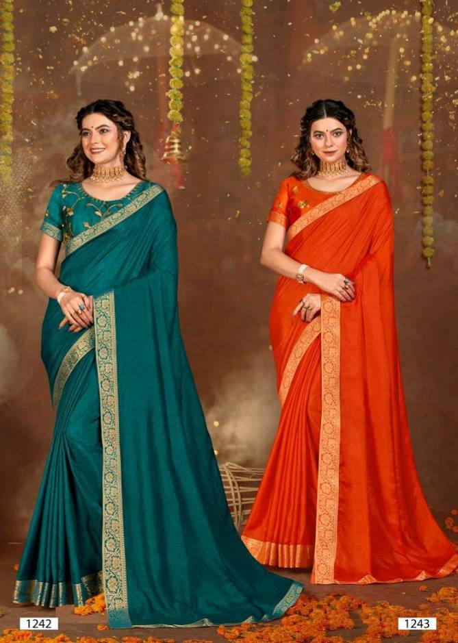 Laxminam Rajsthan Royals New Exclusive Wear Designer Vichitra Silk Saree Collection
